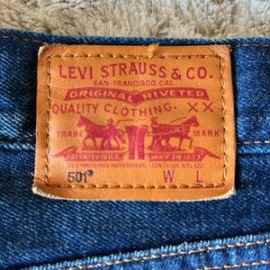 Levi’s 501 jeans size 31 X 32 Button Fly